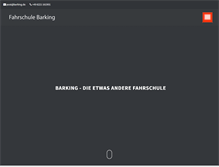 Tablet Screenshot of fahrschule-barking.de